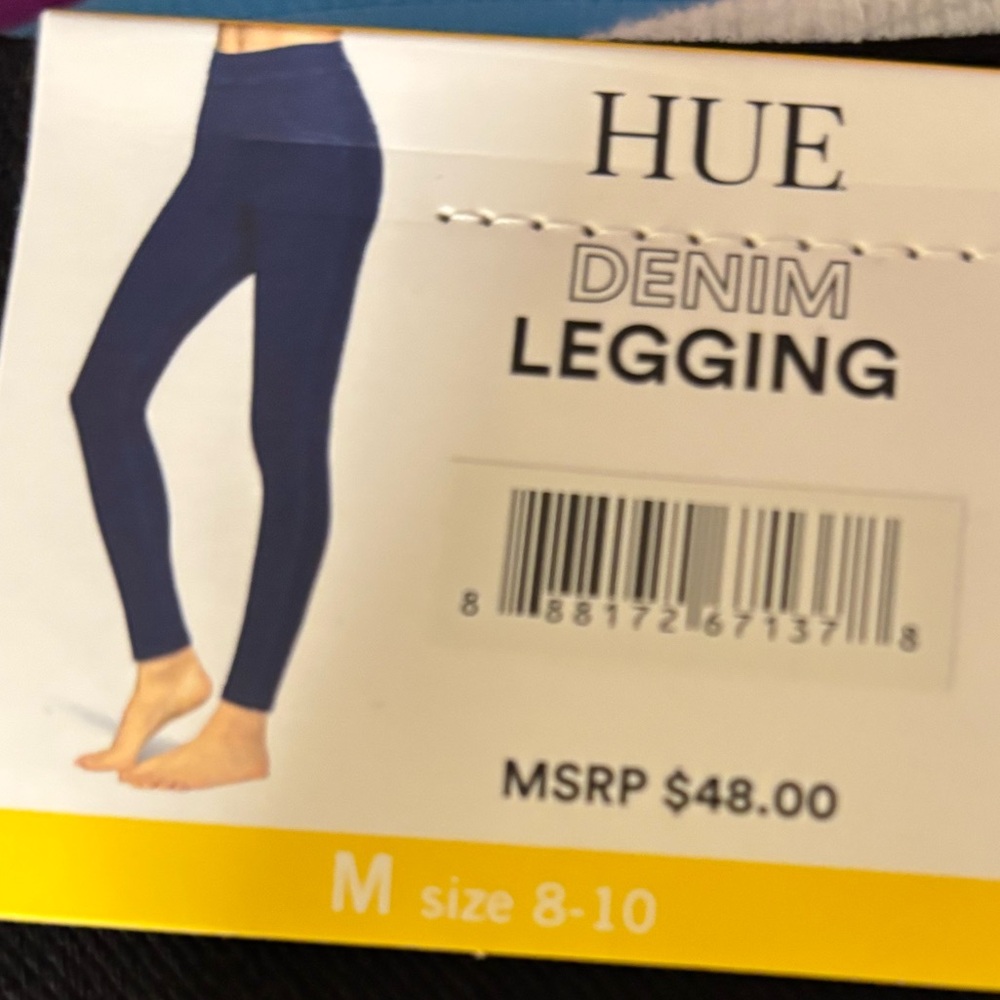 HUE Women's Dark Denim Leggings